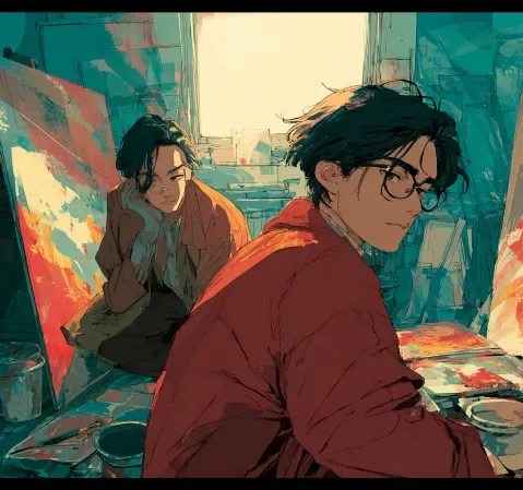 用一条起伏的曲线表示观看短剧时情绪从平缓到紧张再到释放的变化过程